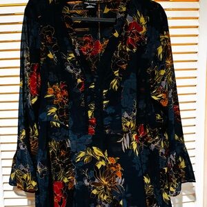 City Chic Multicolor Floral Blouse